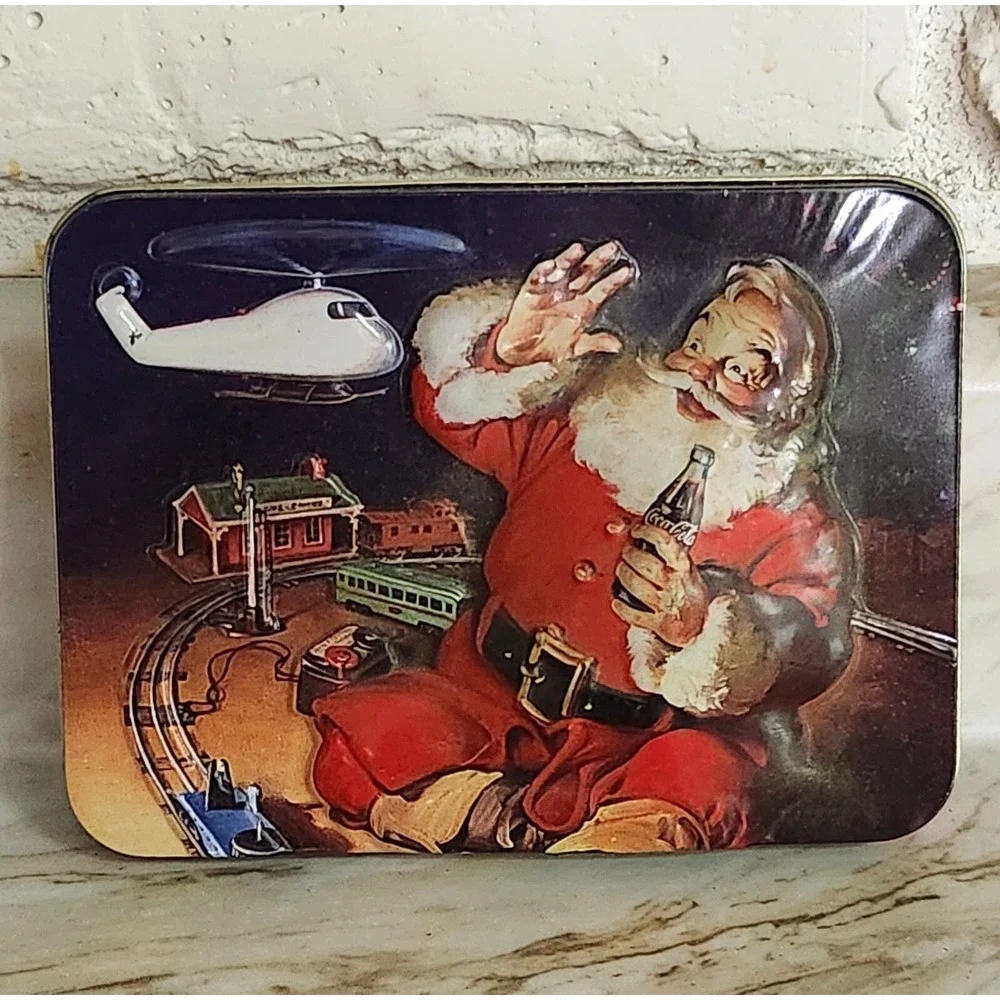 Coca-Cola Bicycle Playing Cards‎ Embossed Collectible Tin Holiday Advertising